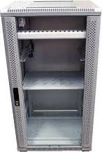 Produktbild Allnet 19 Schrank 12HE B600 / T1000mm *lichtgrau* SNB-Serie Glastür (12 HE, 19 Zoll Rack)
