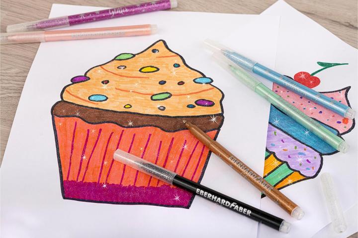 Image du produit EberhardFaber Crayon fibre Glitter (Multicolore, 16 x)