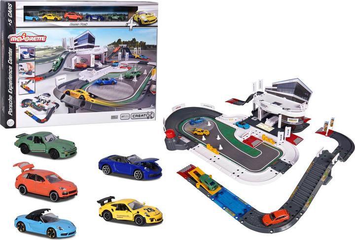 Produktbild Majorette Porsche Exprerience Center mit Fahrzeugen