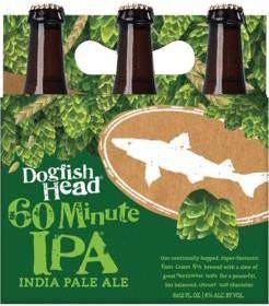 Actual product image Dogfish Head 60 Minute IPA Indian Pale Ale case 24 x 355 ml / 6 % USA (24 x 35.5 cl)