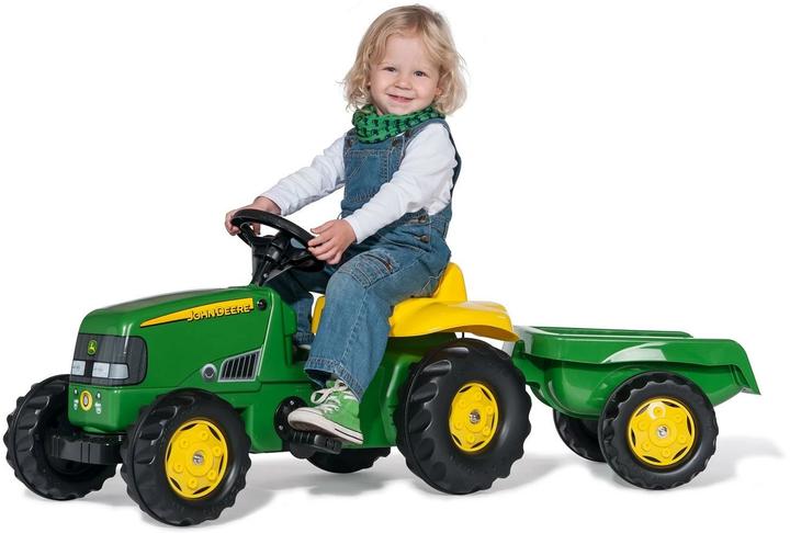 Produktbild Rolly Toys rollyKid John Deere Traktor mit Anhänger