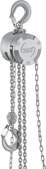 Actual product image Wiltec Kettenzug bis 250kg Handkettenzug 3m Hubhöhe Tragmittel Hebezeug Hebelzug