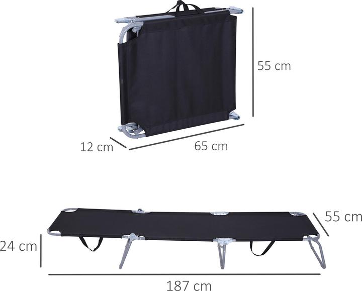 Image du produit Outsunny Bain de soleil avec dossier inclinable (187 cm)