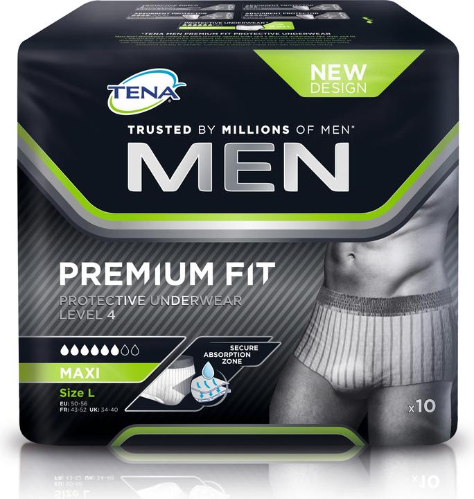Immagine prodotto Tena Men Premium Fit Underwear Level 4 (10 x, Grande)