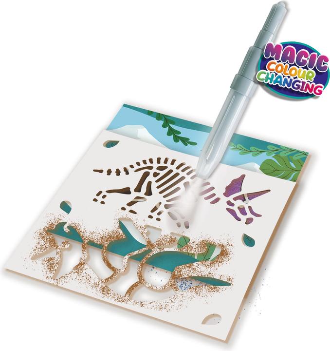 Produktbild Ses Creative Blow Airbrush Pens - Dinosaurier mit magischem Farbwechsel