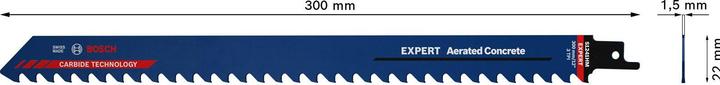 Actual product image Bosch Professional Zubehör EXPERT 'Aerated Concrete' S 1241 HM reciprocating saw blade, 10 pieces