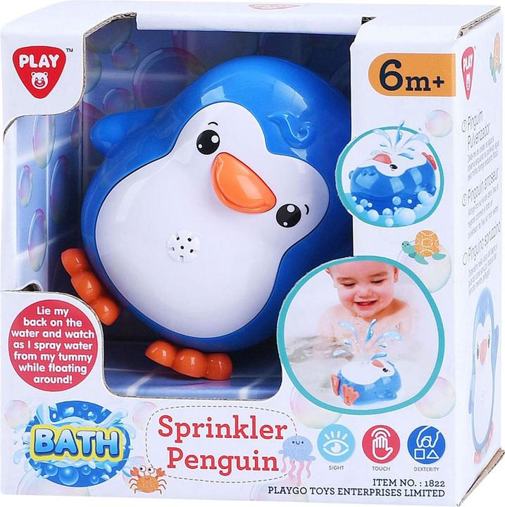 Actual product image Play Bath toy with splashing penguin