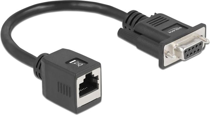 Produktbild Delock Seriell RS-232/422/485 Adapter DB9 Buchse zu RJ45 Buchse (0.20 m)