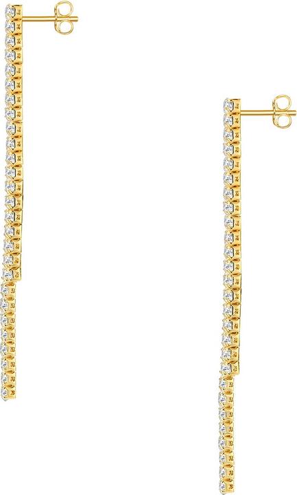 Produktbild Glanzstücke München Damen Sterling Silber Zirkonia Gelbgold - 34426 (Sterling Silber)