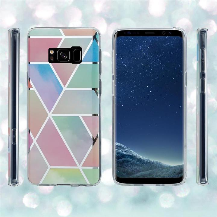 Produktbild Cadorabo IMD TPU Bunter Marmor Cover (Samsung Galaxy S8+)