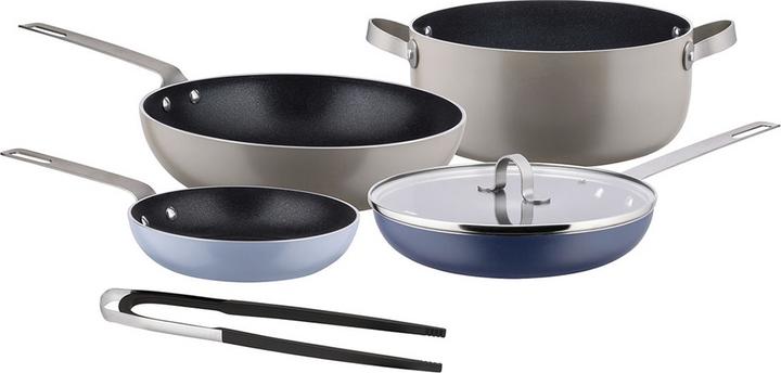 Actual product image Alessi Cooking pot set TAMA (Frying pan, Aluminium)