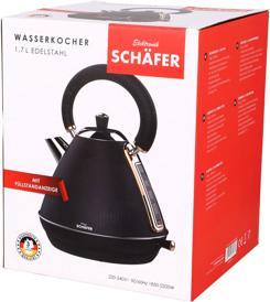 Immagine prodotto Schäfer IT-Systems Bollitore retrò da 1,7 litri nero (1.70 l)