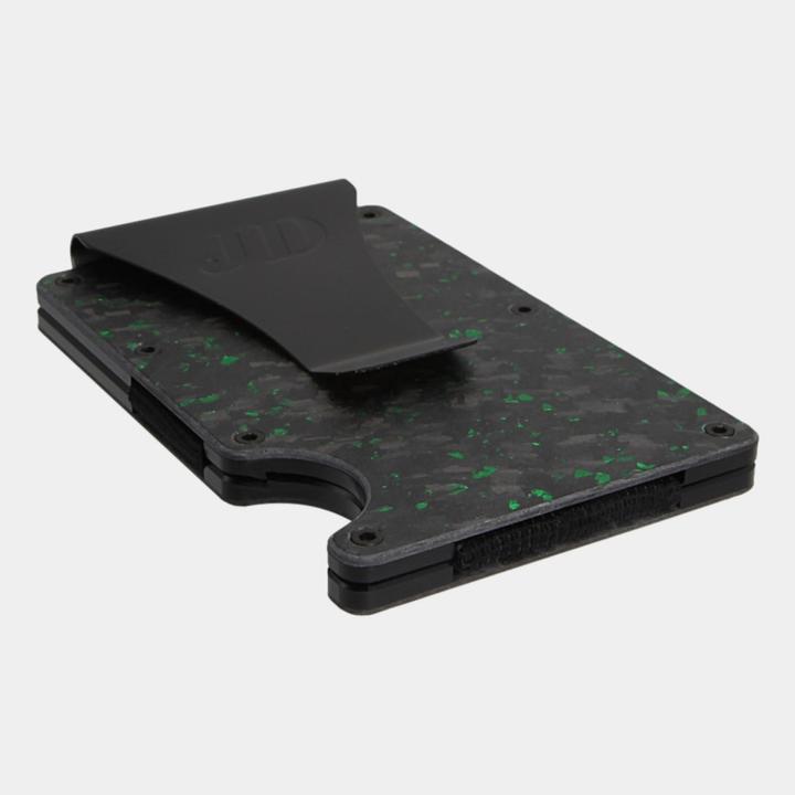 Produktbild James Dixon Forged Carbon - Matt Black Green - Money Clip