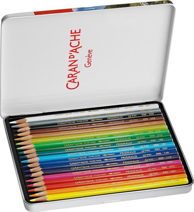 Produktbild Caran d'Ache Prismalo Aquarelle Metallschachtel (Mehrfarbig, 18 x)