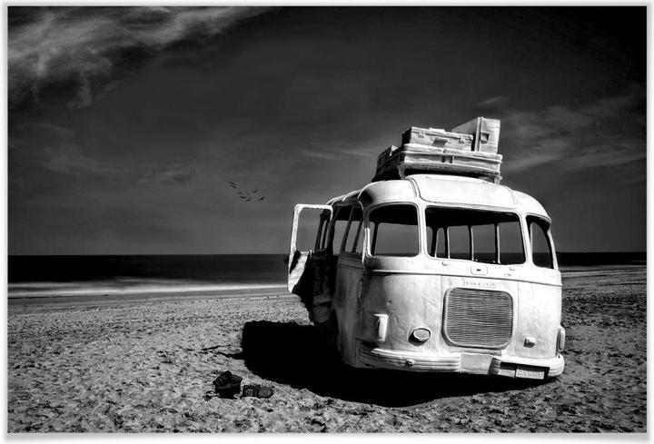 Produktbild Trenddeko Depaepe - Beached Bus (75 x 50 cm)