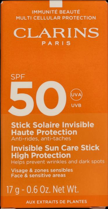 Produktbild Clarins Stick Solaire Invisible (Sonnenstick, SPF 50, 17 ml, 17 g)