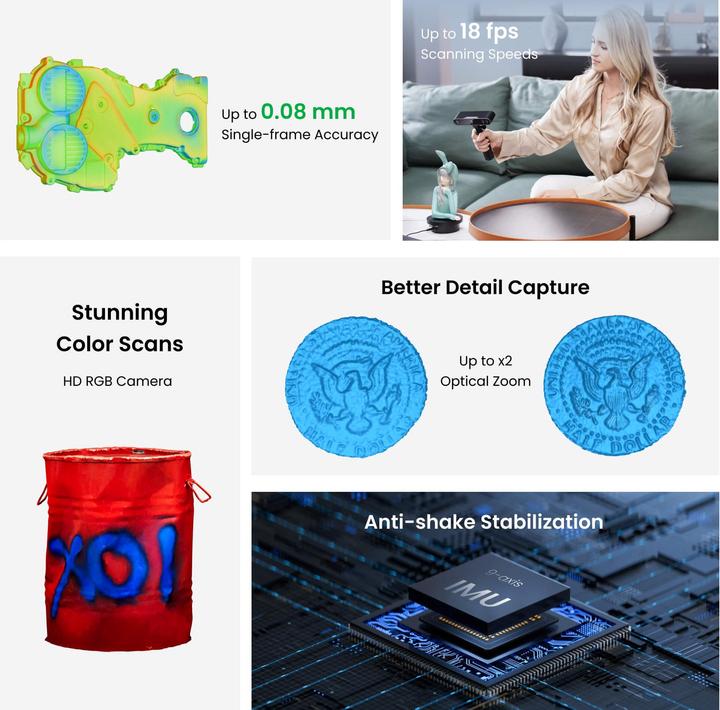 Actual product image Revopoint POP 3 Plus 3D Scanner