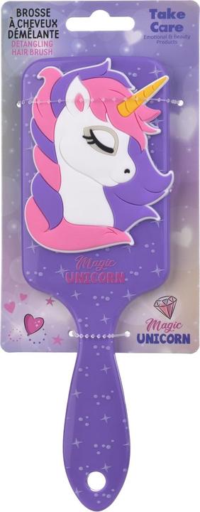 Actual product image Take Care Unicorn hairbrush