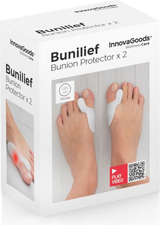 Produktbild InnovaGoods Silikonpolster für Hühneraugen Bunilief Packung mit 2 Einheiten (Druckentlastung)
