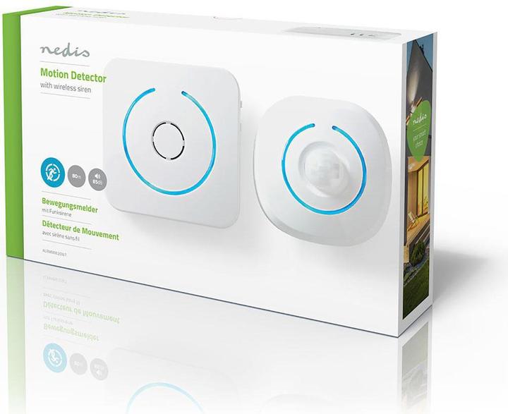 Immagine prodotto Nedis Allarme con rilevatore di movimento - alimentato ad atterie - 85 dB - portata del rilevatore 6 m - (6 m)