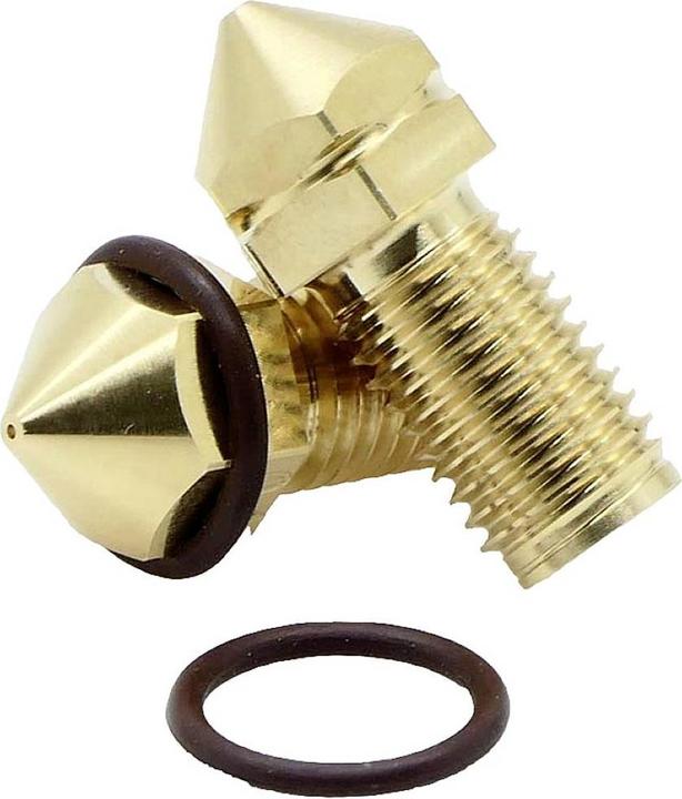 Image du produit FabConstruct Buse en laiton 0.4mm pour Ultimaker UM3, S3, S5, S5 Pro Brass Nozzle (Tube de grenaillage)