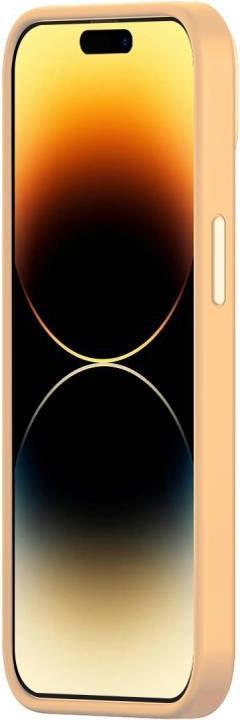 Image du produit Baseus Etui en gel de silice liquide pour iPhone 14 Pro Max (Sunglow)+ verre trempé + kit de nettoyage (Apple iPhone 14 Pro Max)