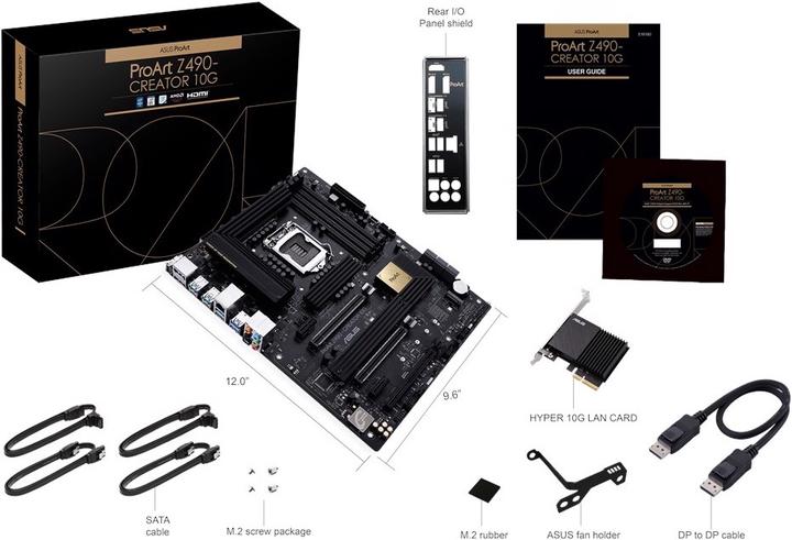 Actual product image ASUS ProART Z490 CREATOR 10G (LGA 1200, Intel Z490, ATX)