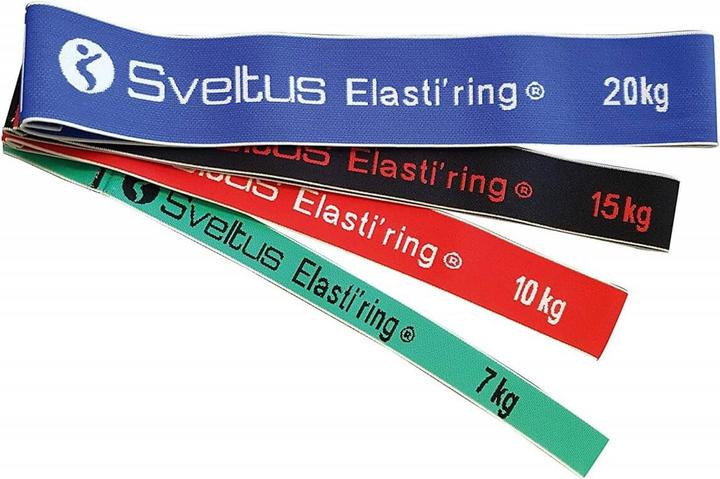 Sveltus Elasti'ring Set (0.35 m, Stark, Mittel, Extra Leicht, Leicht)