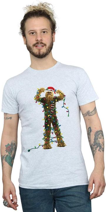 Produktbild Star Wars Chewbacca Christmas Lights TShirt (XL)