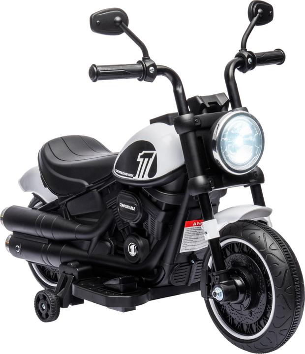 Immagine prodotto Homcom Elektromotorrad Kunststoff, Metall Weiss+Schwarz (6 V)