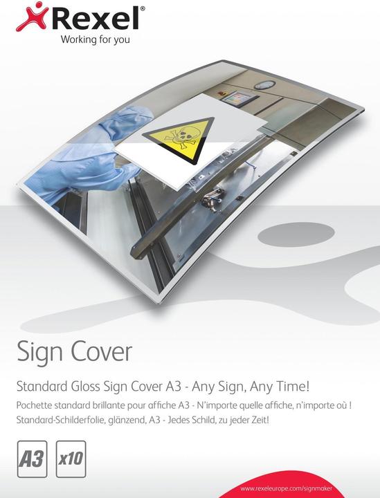 Actual product image Rexel Sign foil Sign Cover (A3, 10 Piece, 125 µm)
