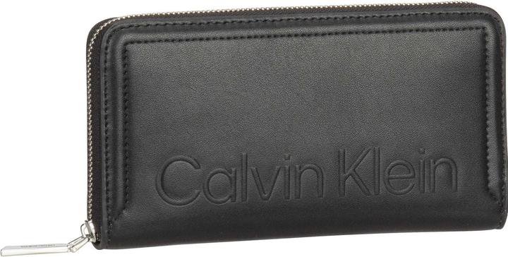 Actual product image Calvin Klein Long Wallet Minimal Hardware Large Zip Around Wallet FA22