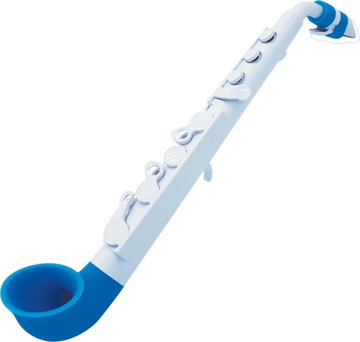Produktbild Nuvo N520J jSax2.0 Kinder Saxophon in C, Weiss-Blau (Saxophon, Gebogen)
