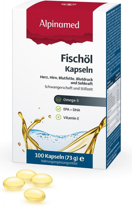 Actual product image Alpinamed Fish oil (100 Piece, Capsules, 70 g)