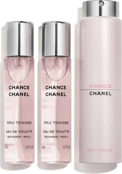 Chanel Chance Eau Tendre Eau De Toilette Twist and Spray (1+2 Refills) (Eau de Toilette, 20 ml)