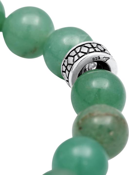 Immagine prodotto Kuzzoi Bracciale con pietre preziose (23 cm, Avventurina, Plastico, Argento 925)