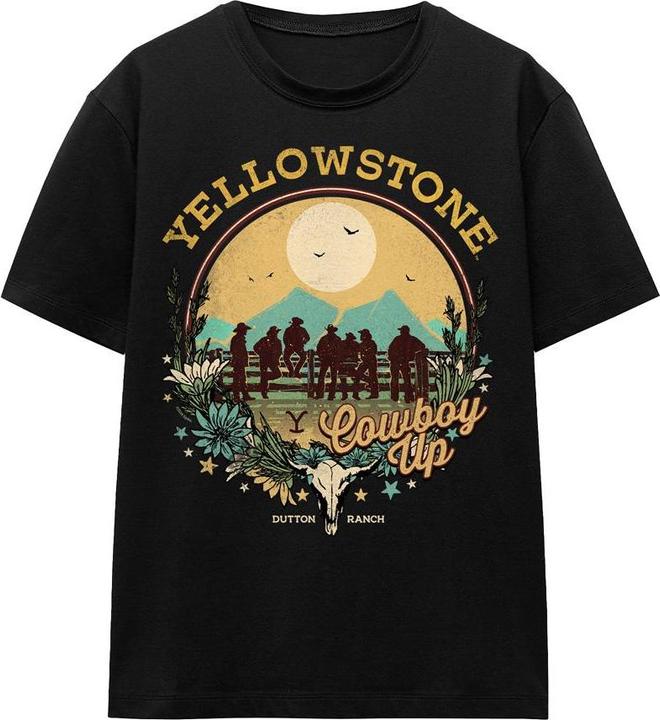 Actual product image Yellowstone Unisex Adult Cowboy Up T-Shirt (M)