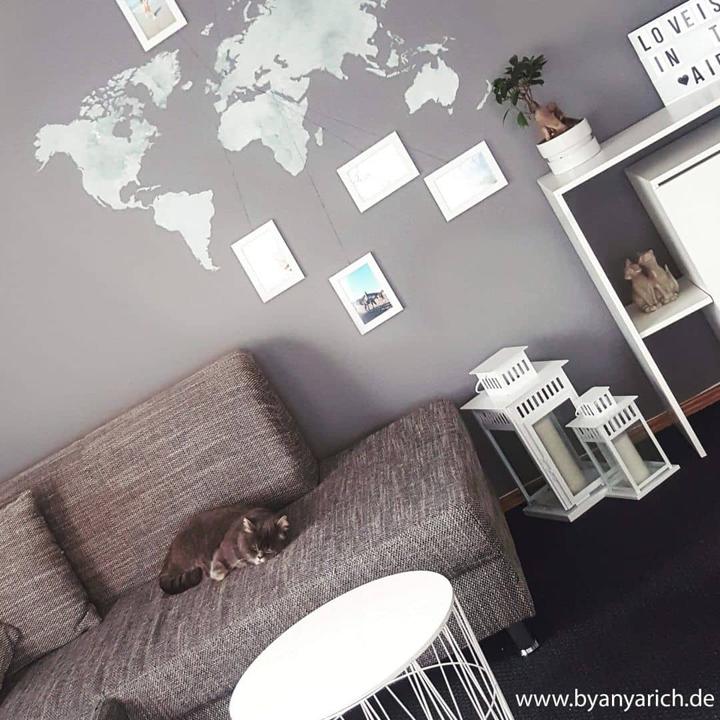 Immagine prodotto Trenddeko Mappa del mondo ad acquerello (180 x 92 cm)