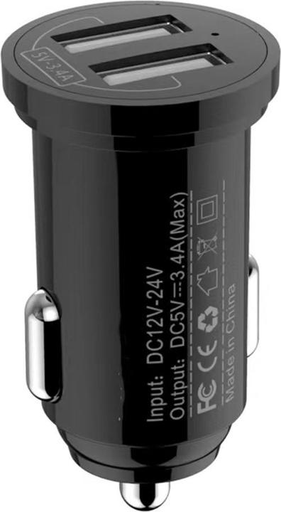 Produktbild Techly Mini Car Charger 2 USB-A Ports