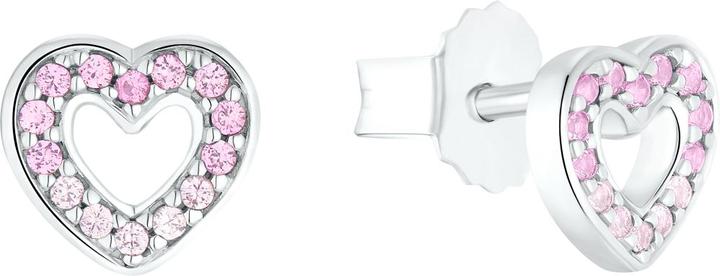 Actual product image Prinzessin Lillifee Ear jewellery for girls, 925 sterling silver, zirconia (synth.), heart (925 silver)