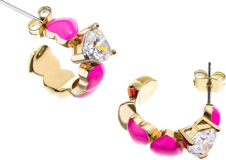 Immagine prodotto Chiara Ferragni Orecchini Cuoricino Neon (Ottone, Smalto)