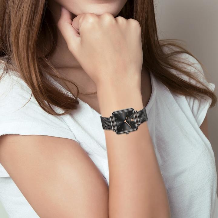 Actual product image Eastside Ladies quartz watch Grand stainless steel anthracite - 24167 (Analogue wristwatch, 37.60 mm)