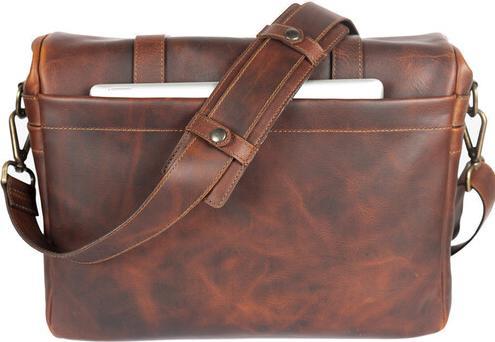 Image du produit Bronkey Roma Leder-Messenger-Tasche, Braun (Sac à bandoulière pour appareil photo)