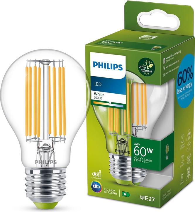 Actual product image Philips Lampe (E27, 4 W, 840 lm, 1 x, A)
