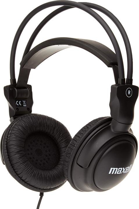 Actual product image Maxell Headphones with Volume Control, 60 Ohm, 3,5mm, 2,5m Cable, Grey (ANC, Cable)