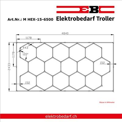 Image du produit EB Troller Hexagone à LED (81600 lm)