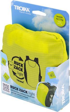 Produktbild Troika RUCKZACK Rucksack faltbar ultraleicht, grün/schwarz (18 l)