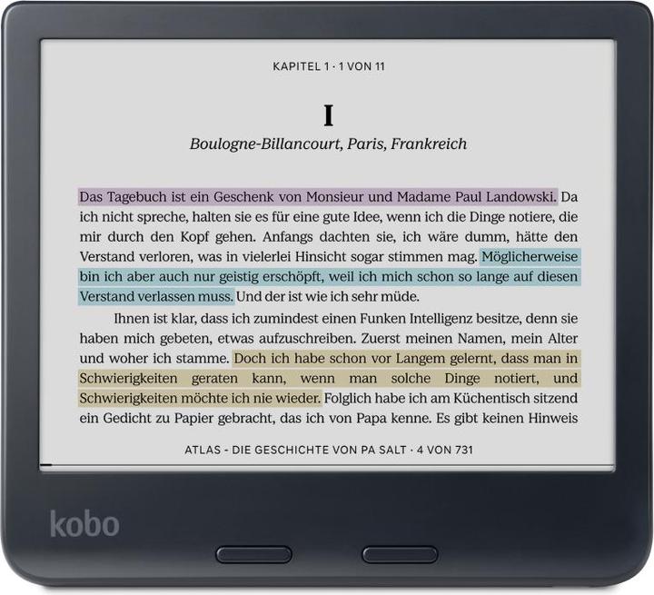 Produktbild Kobo Libra Colour inkl. Stylus 2 (7", 32 GB, Schwarz)