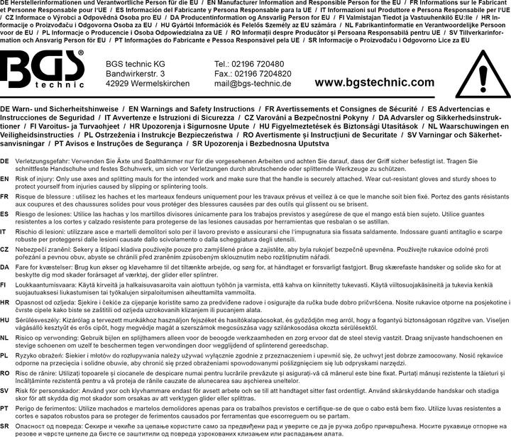 Image du produit BGS Hache universelle | manche en nylon renforcé de fibre de verre | 1100 g