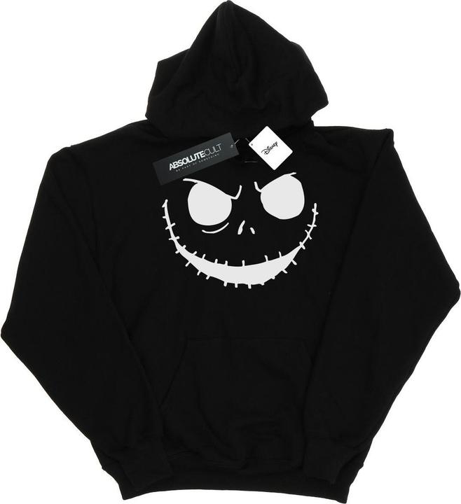Immagine prodotto Disney Nightmare Before Christmas Jack's Face Bold Felpa con Cappuccio Uomo (L)